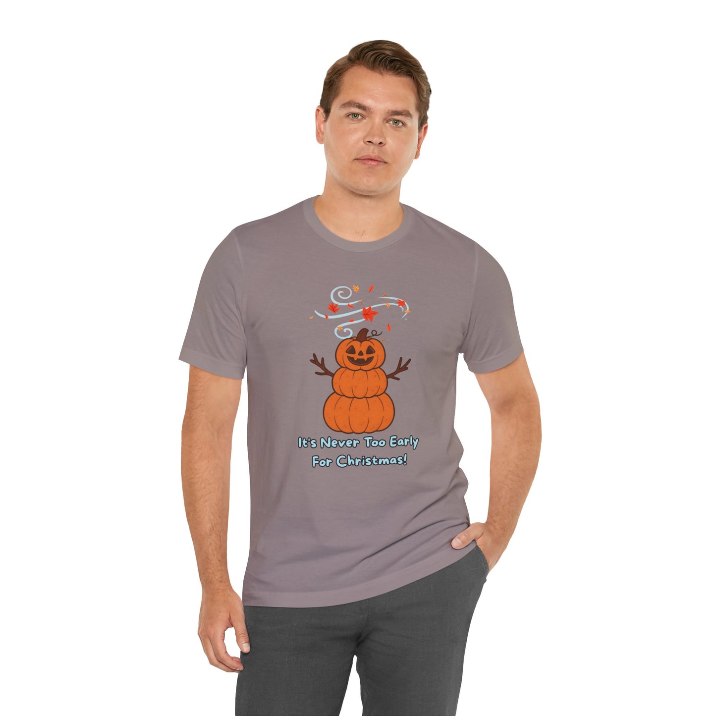Pumpkin Snowman Shirt – Funny Halloween Christmas Mashup Tee