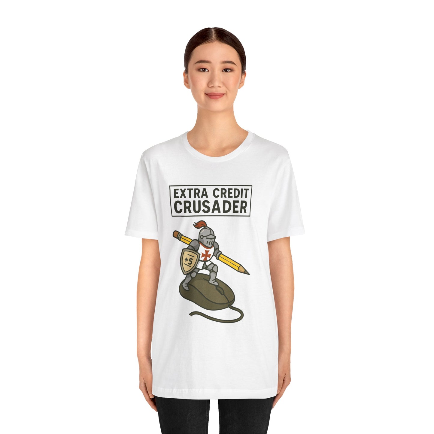 Extra Credit Crusader T-Shirt – Funny Back-to-School Teacher Tee