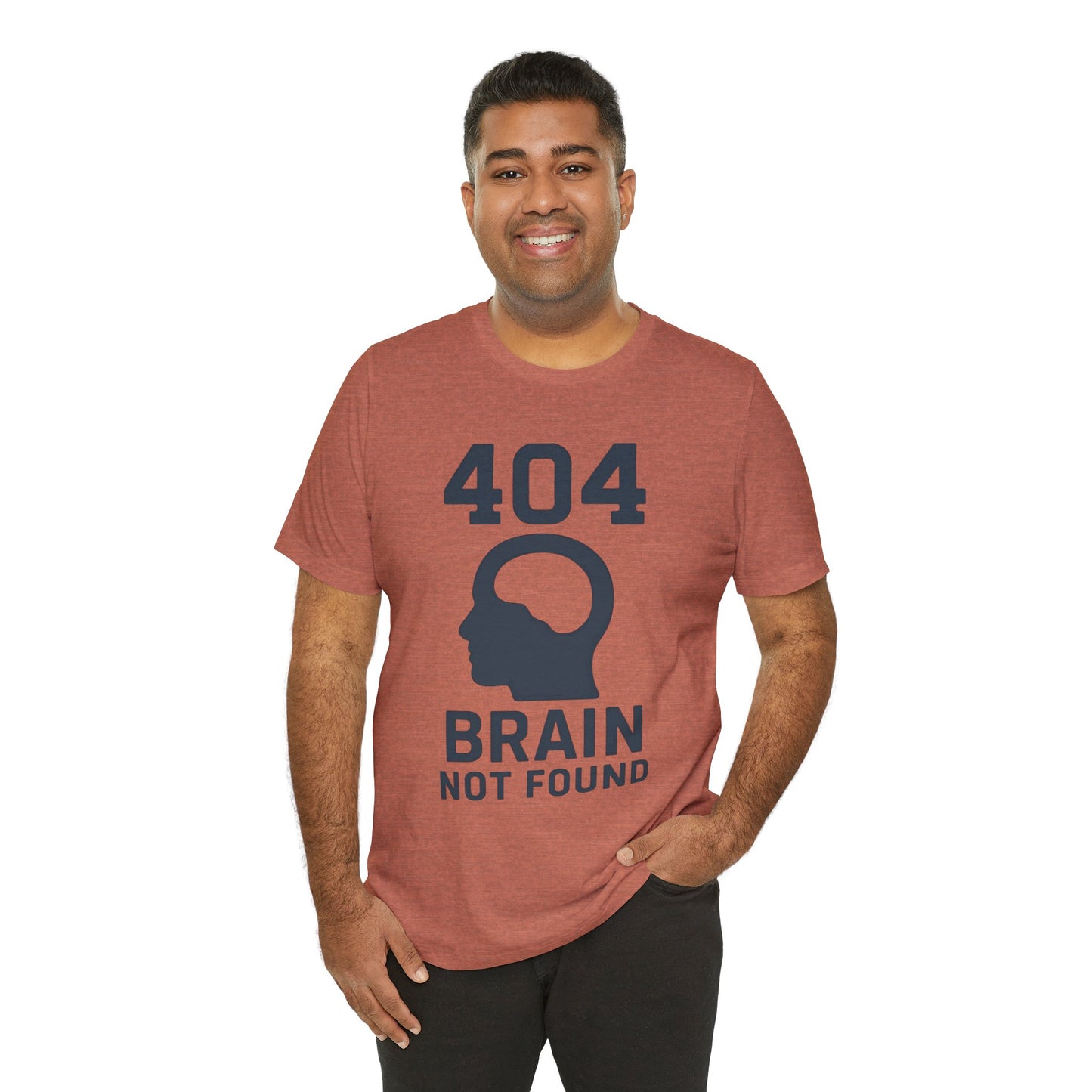 404 Brain Not Found T-Shirt – Techie Humor for Nerds & Geeks