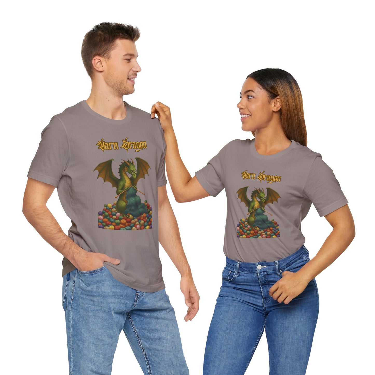 Yarn Dragon T-Shirt – Funny Knitting Dragon Shirt for Yarn Lovers