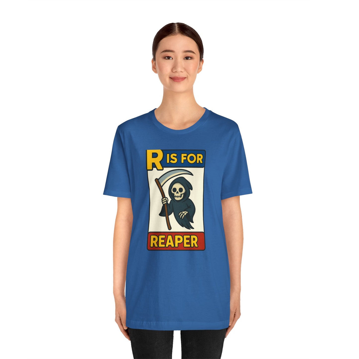 R Is for Reaper T-Shirt – Cute Grim Reaper Shirt from the Monster Alphabet Series
