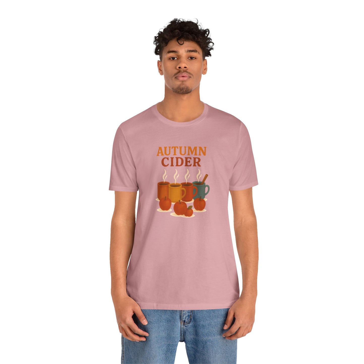 Autumn Cider T-Shirt – Cozy Fall Graphic Tee with Steaming Mugs