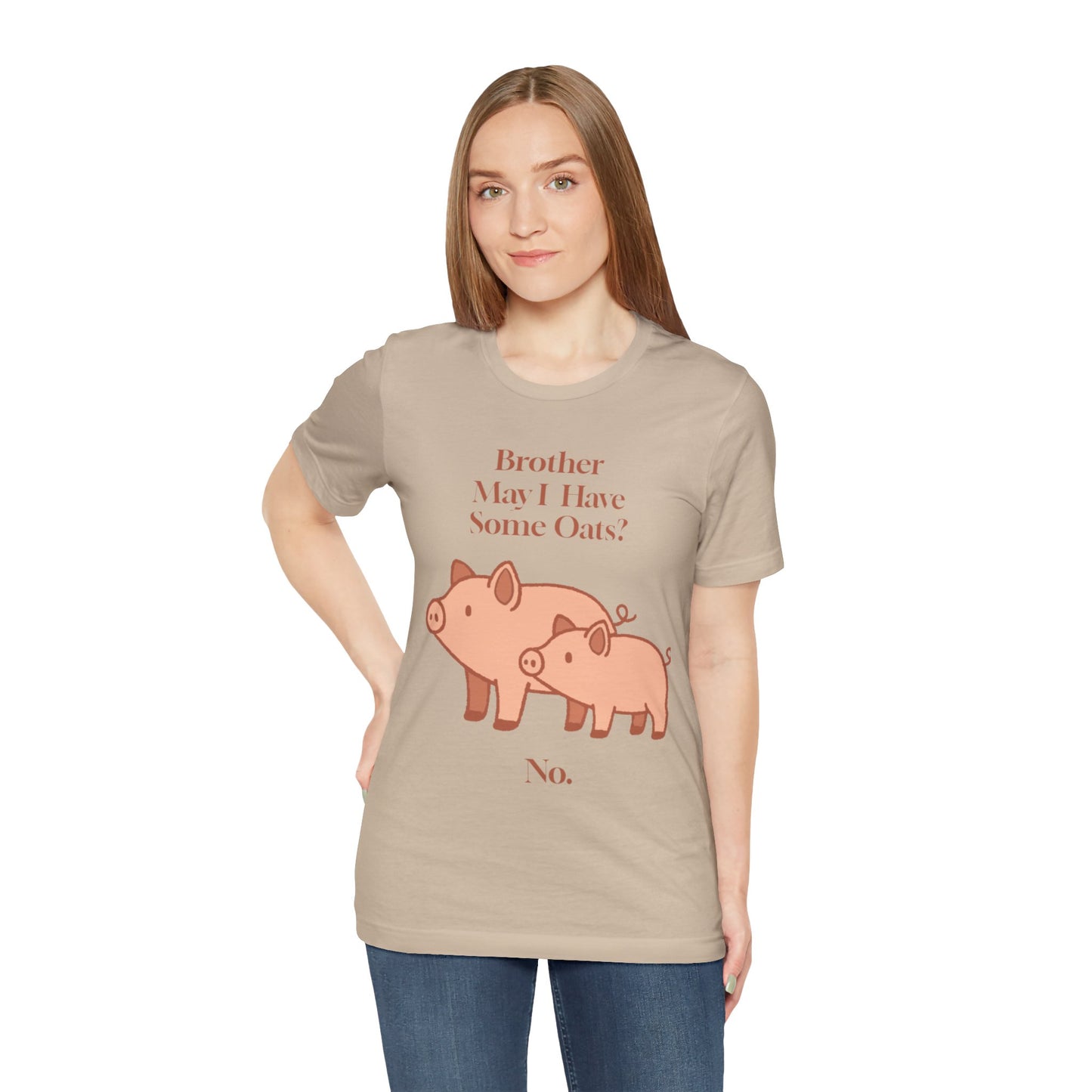 Brother May I Have Some Oats T-Shirt – Funny Viral Pig Meme Tee