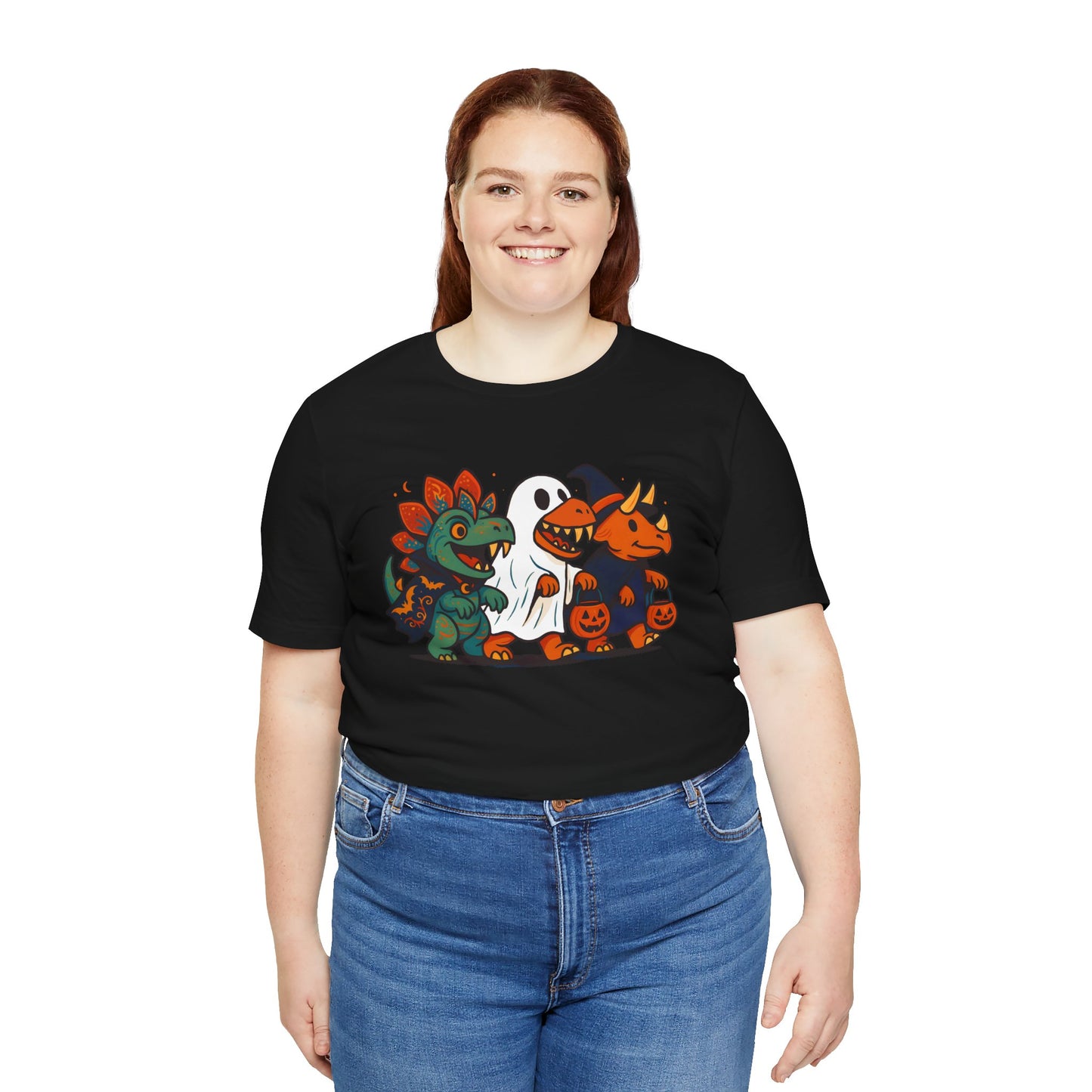Halloween Dino Squad T-Shirt – Funny Trick-or-Treat Dinosaur Tee