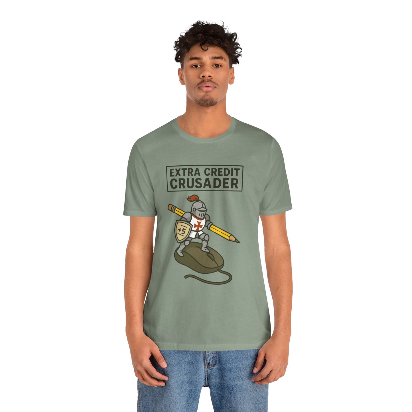 Extra Credit Crusader T-Shirt – Funny Back-to-School Teacher Tee