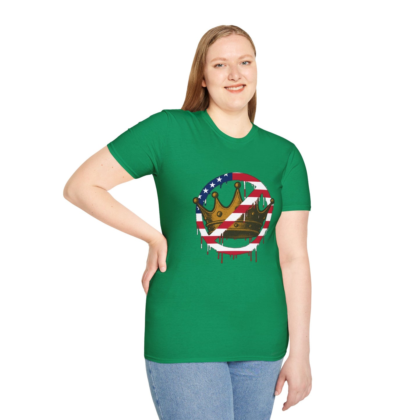 No Kings Protest T-Shirt – Anti-Authoritarian Democracy Graphic Tee