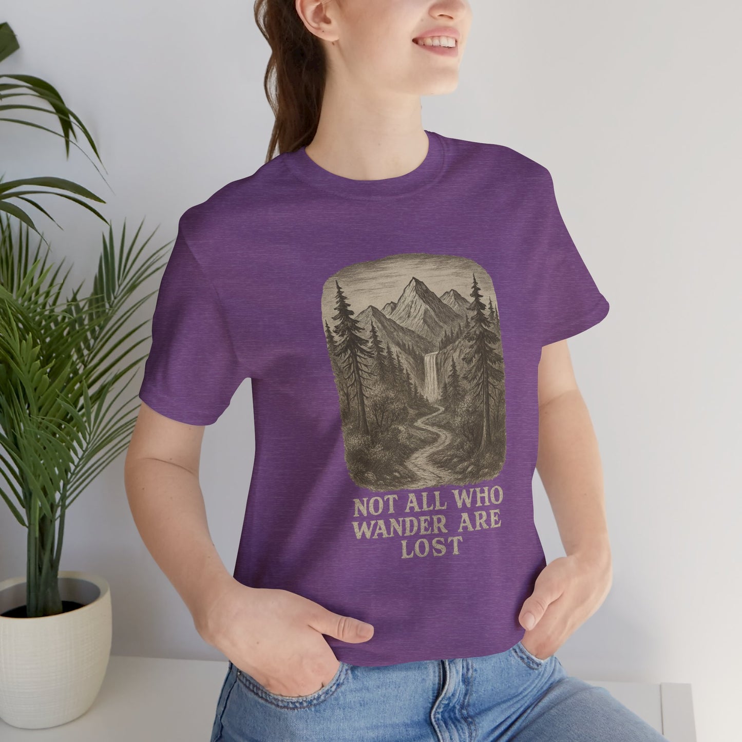 Not All Who Wander Are Lost T-Shirt – Tolkien Travel Tee for Nature Lovers