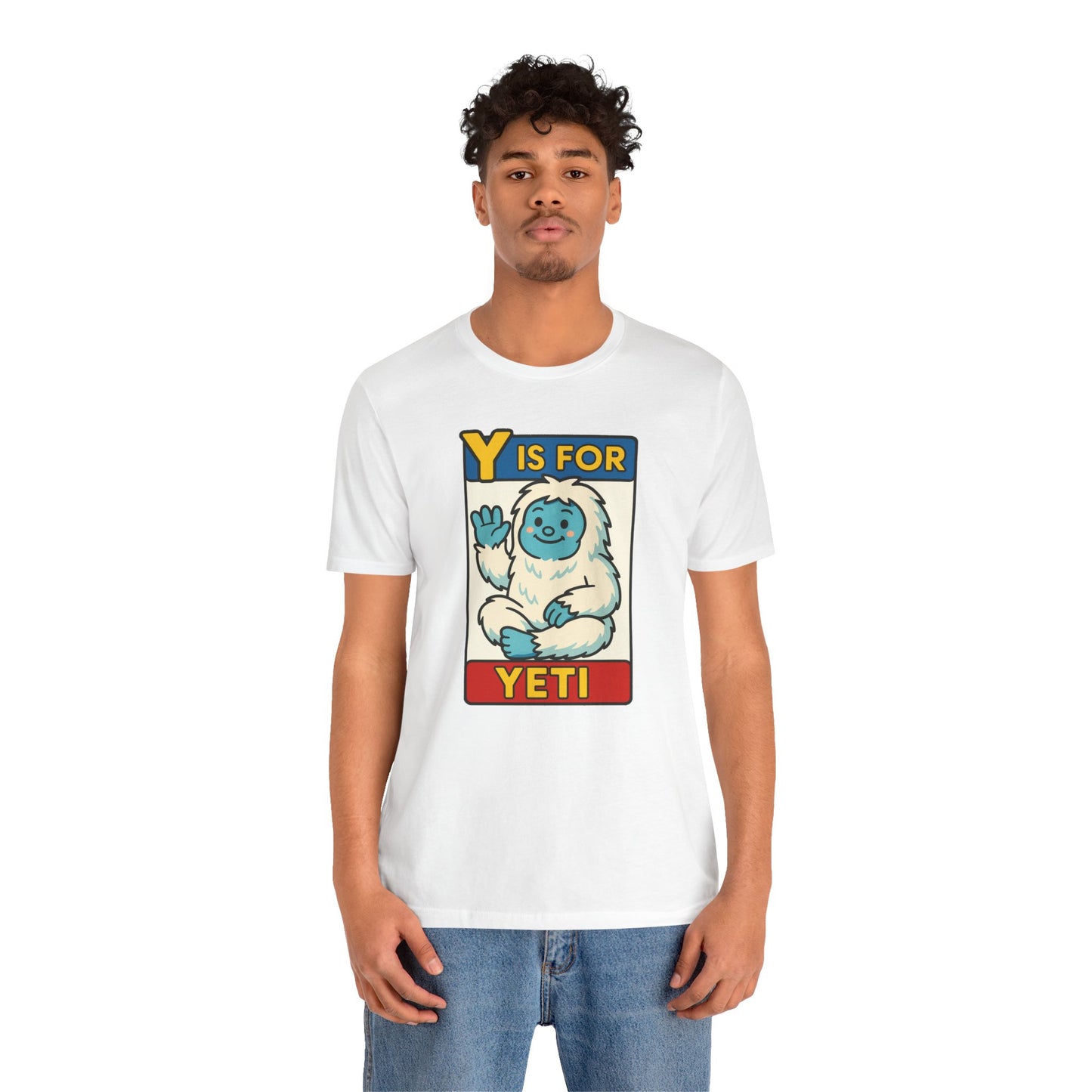 Y Is for Yeti T-Shirt – Cute Winter Monster Tee from the Monster Alphabet Series