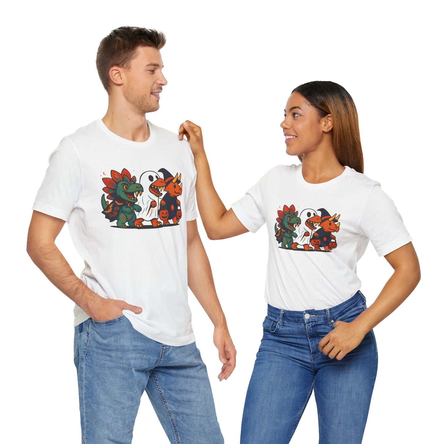Halloween Dino Squad T-Shirt – Funny Trick-or-Treat Dinosaur Tee