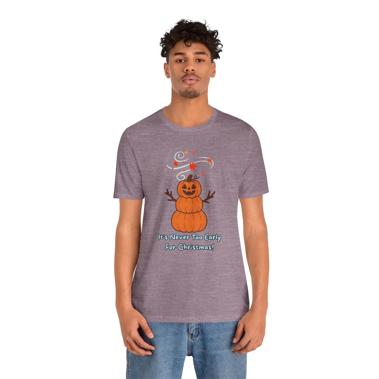 Pumpkin Snowman Shirt – Funny Halloween Christmas Mashup Tee