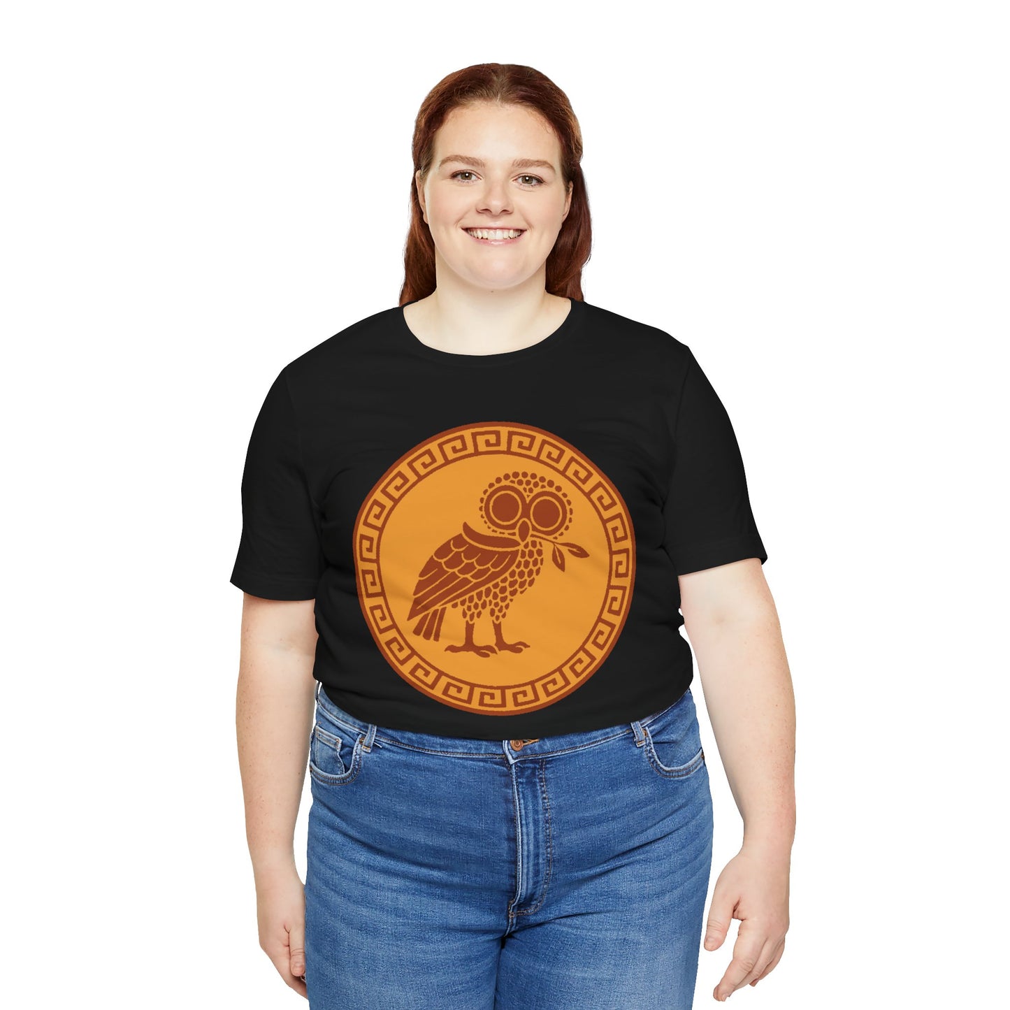 Athena’s Owl T-Shirt – Greek Mythology Bird Tee
