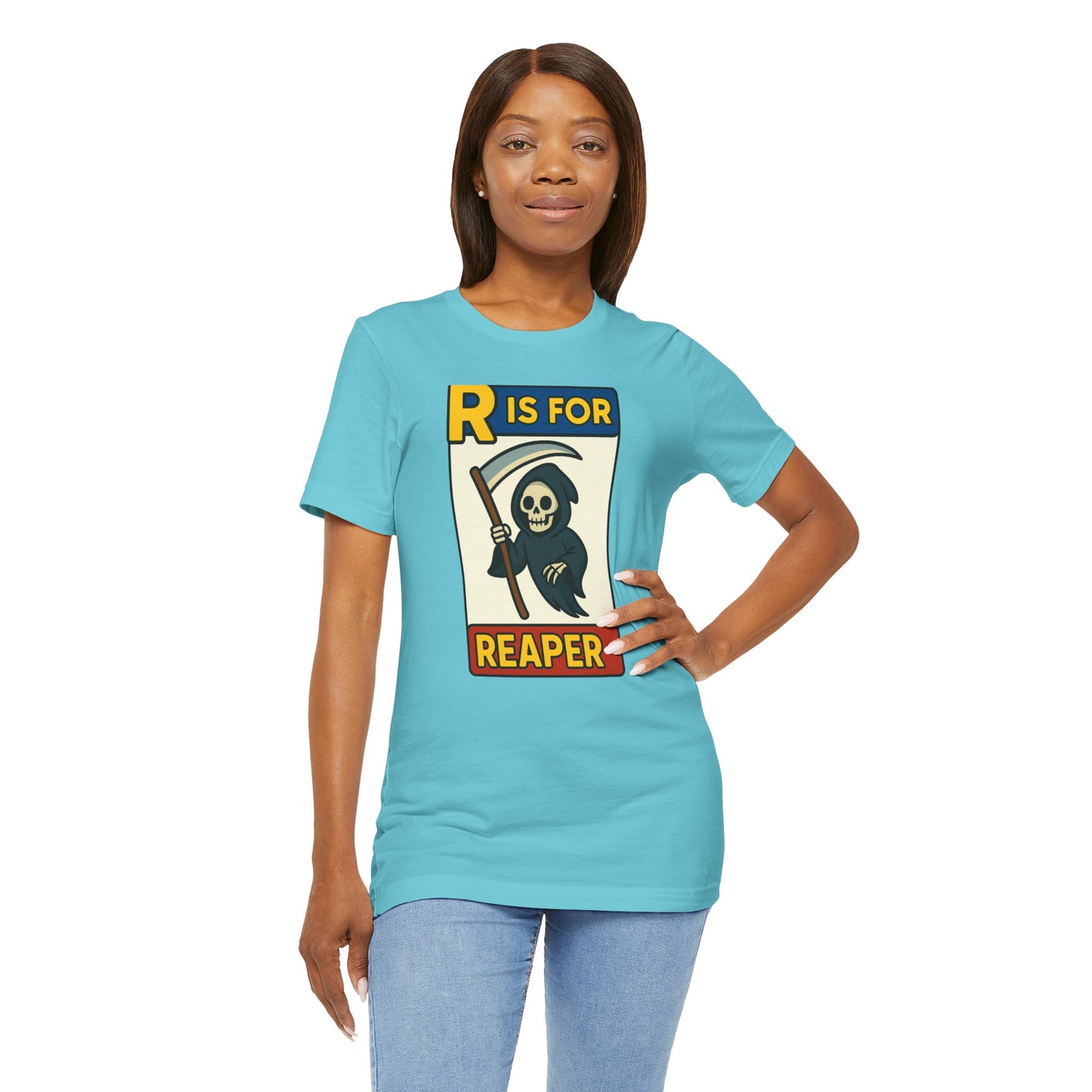 R Is for Reaper T-Shirt – Cute Grim Reaper Shirt from the Monster Alphabet Series
