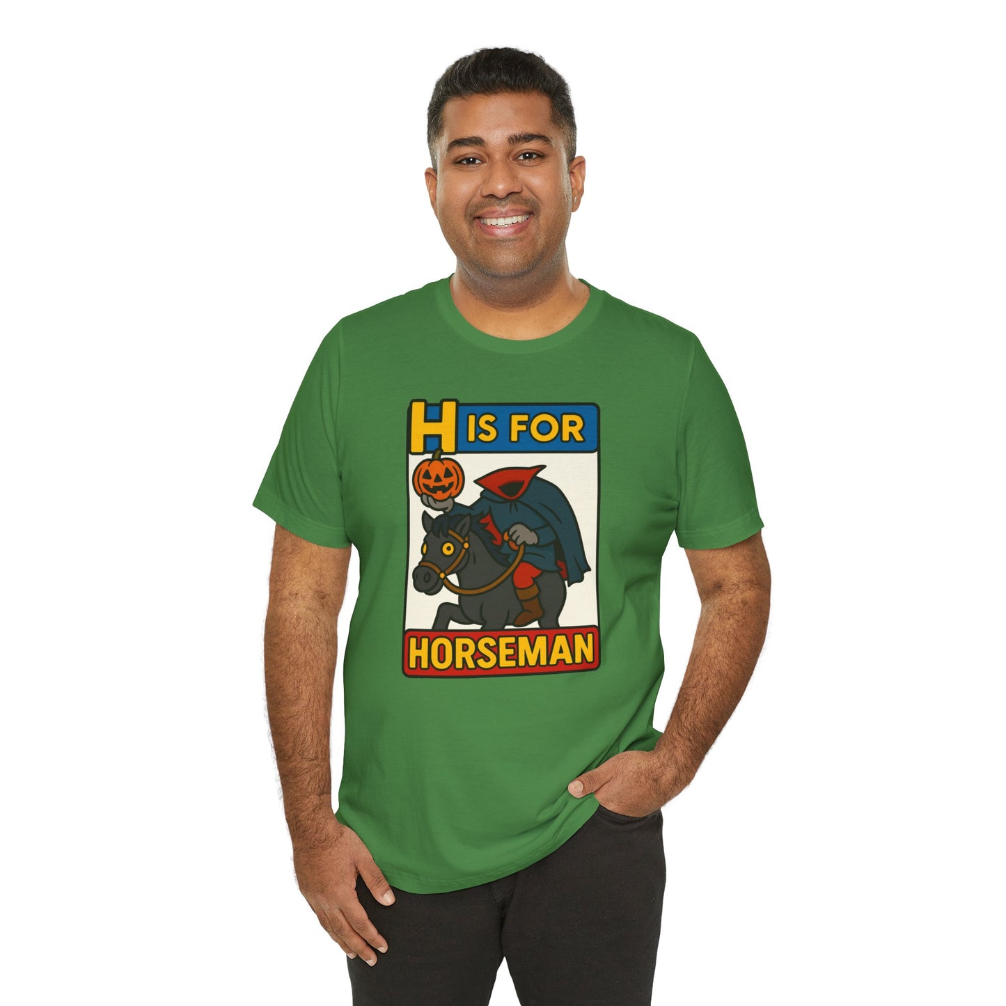 H Is for Horseman Shirt – Headless Horseman Halloween Tee
