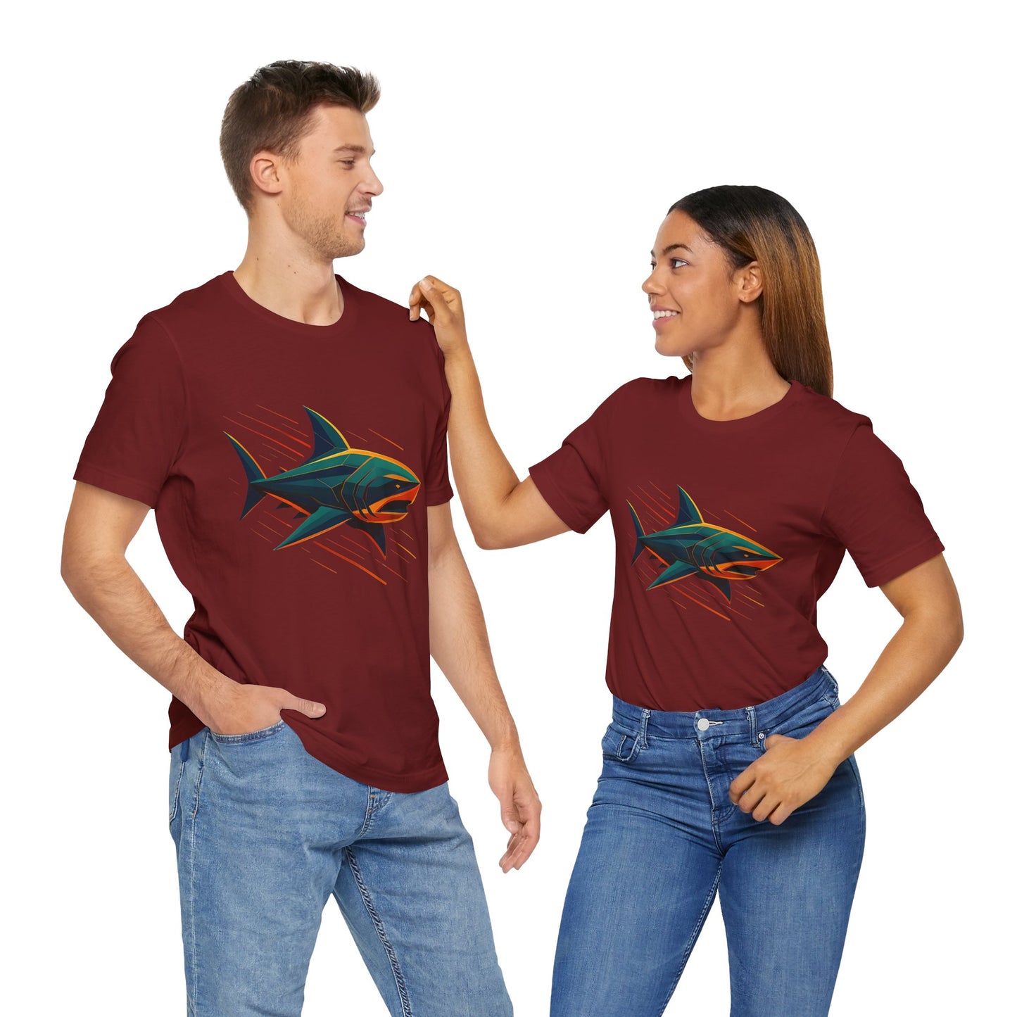 Electric Apex Shark T-Shirt – Bold Ocean Graphic Tee - WhimSpin - https://whimspin.com