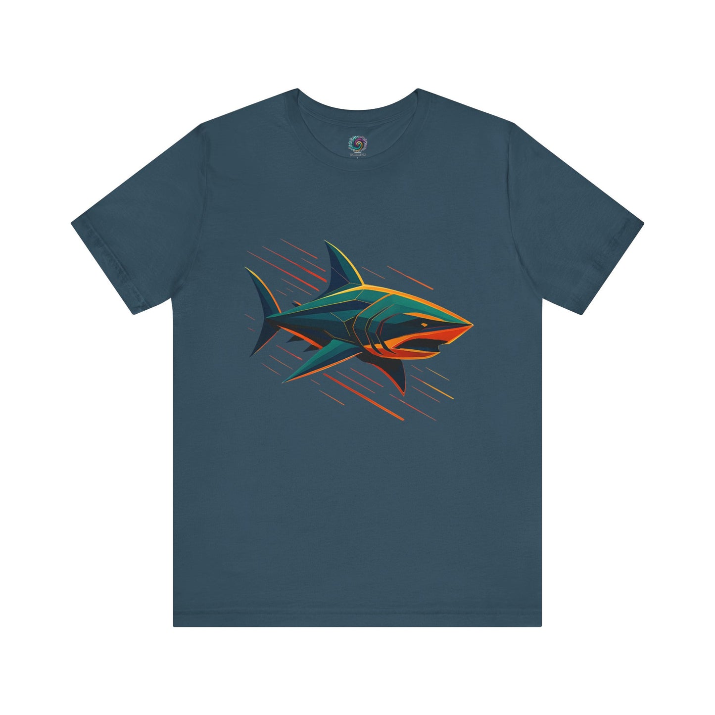 Electric Apex Shark T-Shirt – Bold Ocean Graphic Tee - WhimSpin - https://whimspin.com
