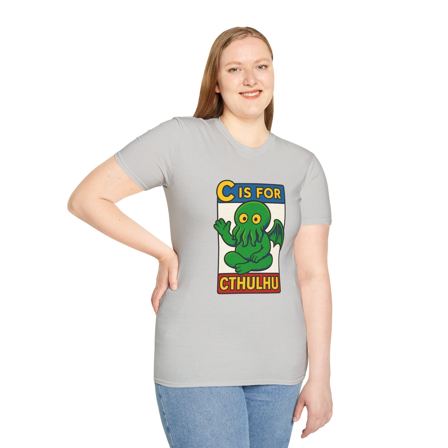 C is for Cthulhu Graphic Tee – Funny Cthulhu Shirt - WhimSpin - https://whimspin.com