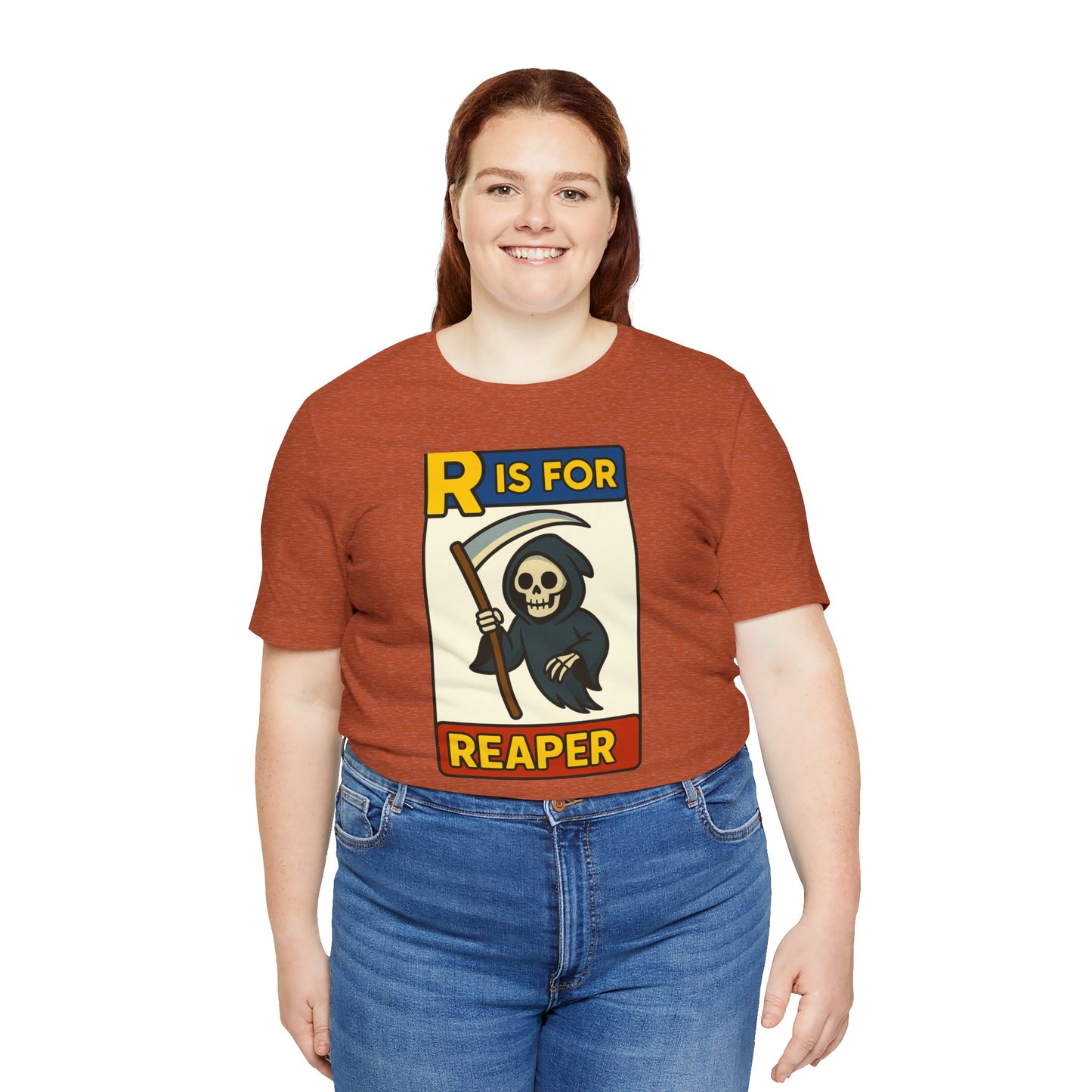 R Is for Reaper T-Shirt – Cute Grim Reaper Shirt from the Monster Alphabet Series