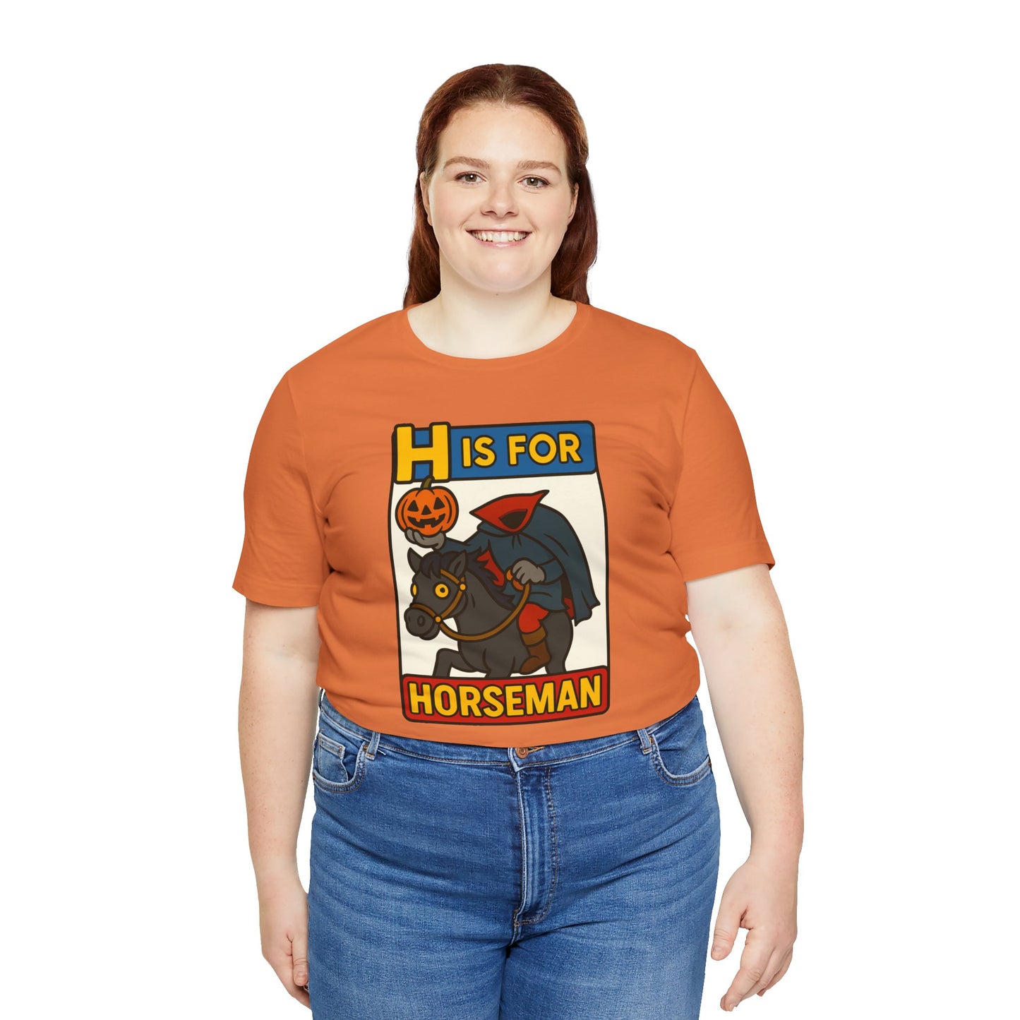 H Is for Horseman Shirt – Headless Horseman Halloween Tee