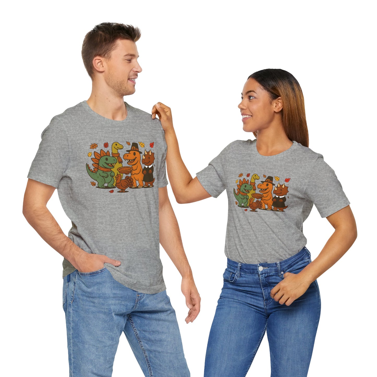 Thanksgiving Dinosaur T-Shirt – Funny Dino Thanksgiving Tee