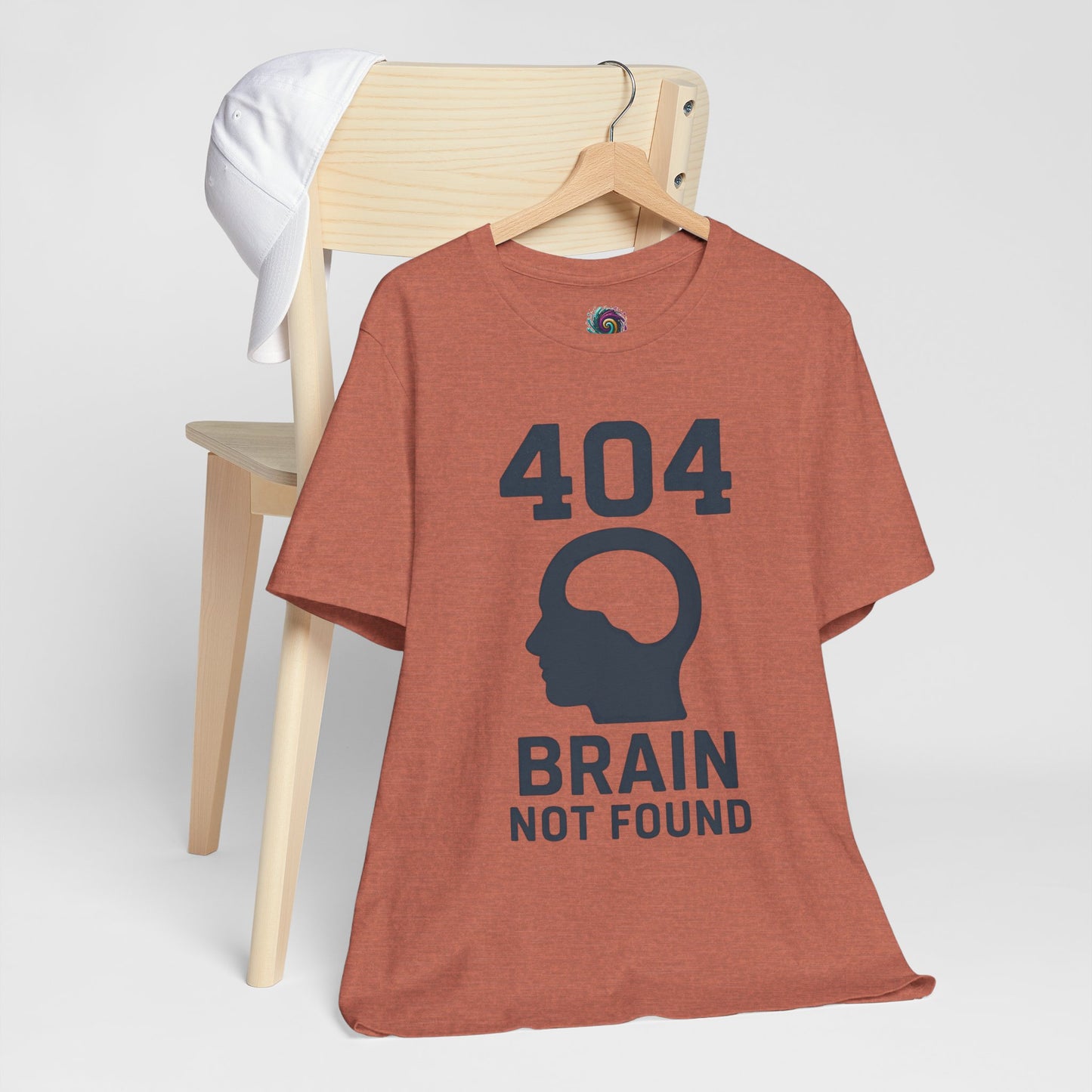 404 Brain Not Found T-Shirt – Techie Humor for Nerds & Geeks
