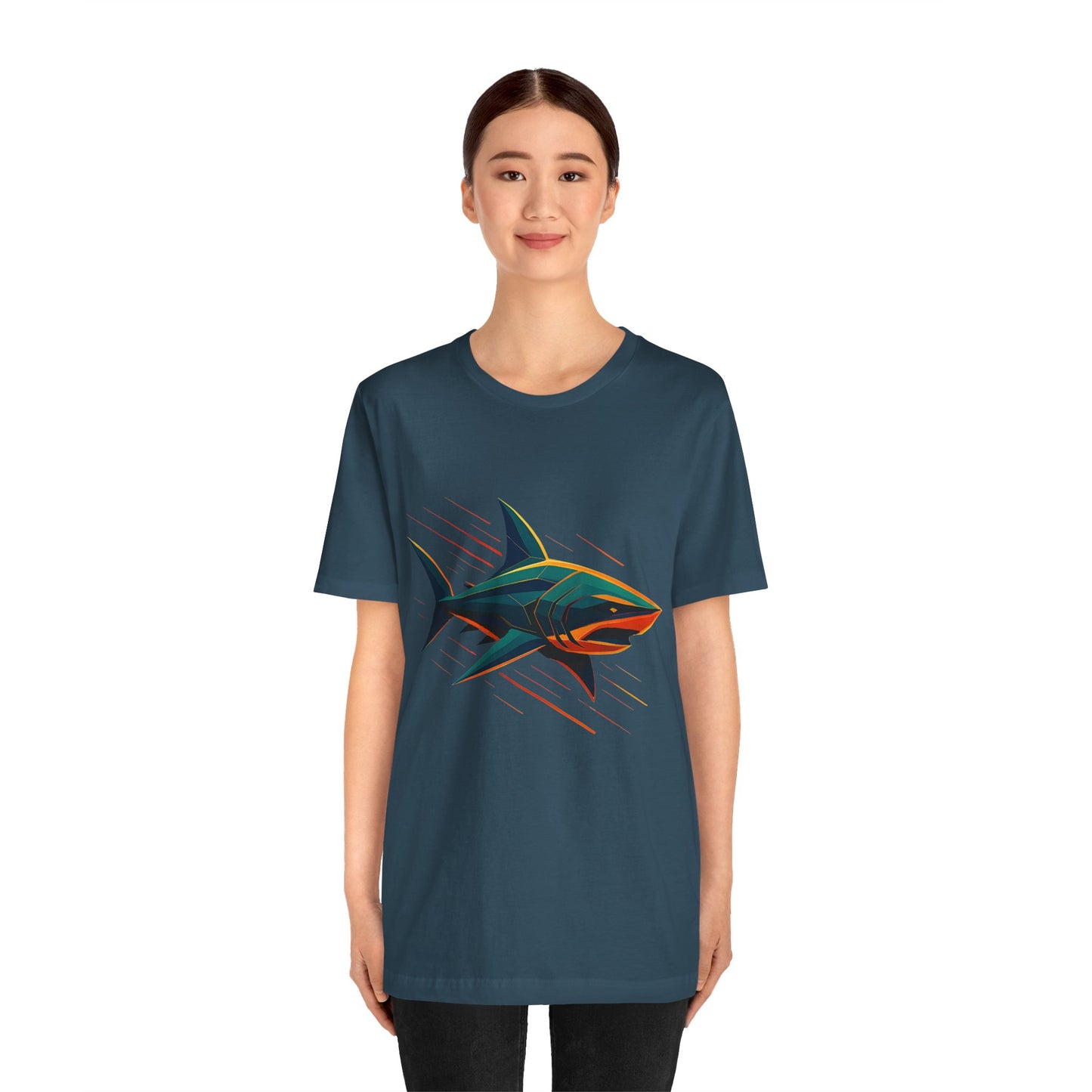 Electric Apex Shark T-Shirt – Bold Ocean Graphic Tee - WhimSpin - https://whimspin.com