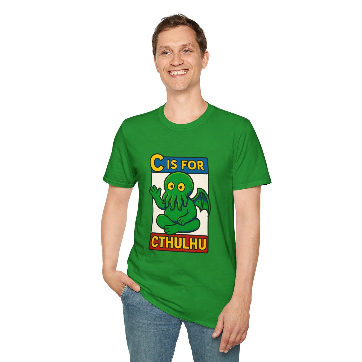 C is for Cthulhu Graphic Tee – Funny Cthulhu Shirt - WhimSpin - https://whimspin.com