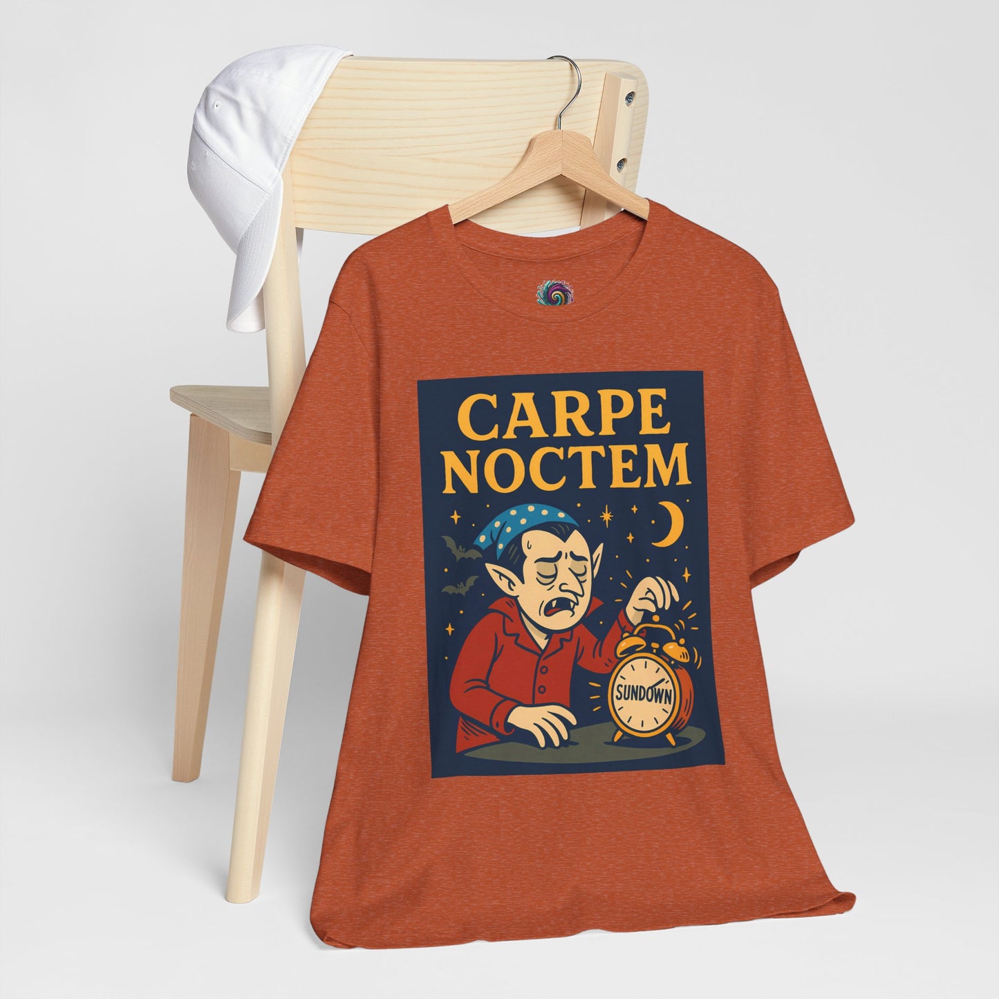 Carpe Noctem Vampire T-Shirt – Funny Halloween Tee for Night Owls