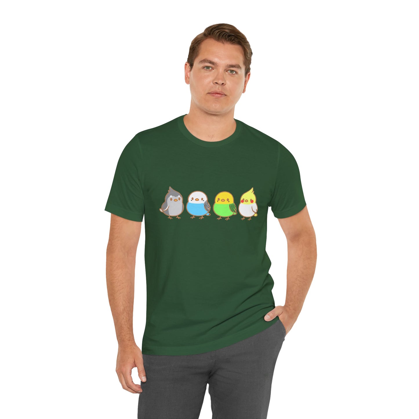 Chirpy Flock Bird T-Shirt – Cute Tee for Animal Lovers - WhimSpin - https://whimspin.com
