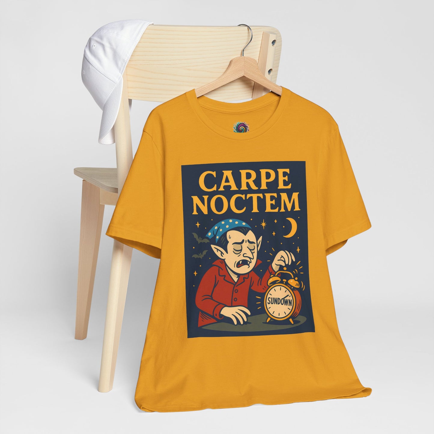 Carpe Noctem Vampire T-Shirt – Funny Halloween Tee for Night Owls