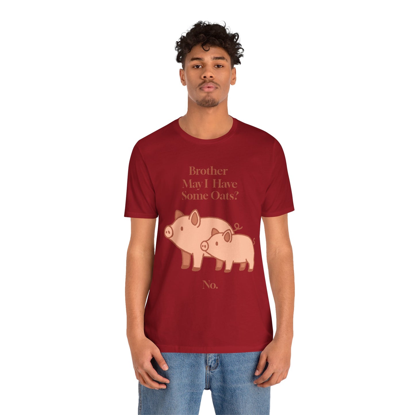 Brother May I Have Some Oats T-Shirt – Funny Viral Pig Meme Tee