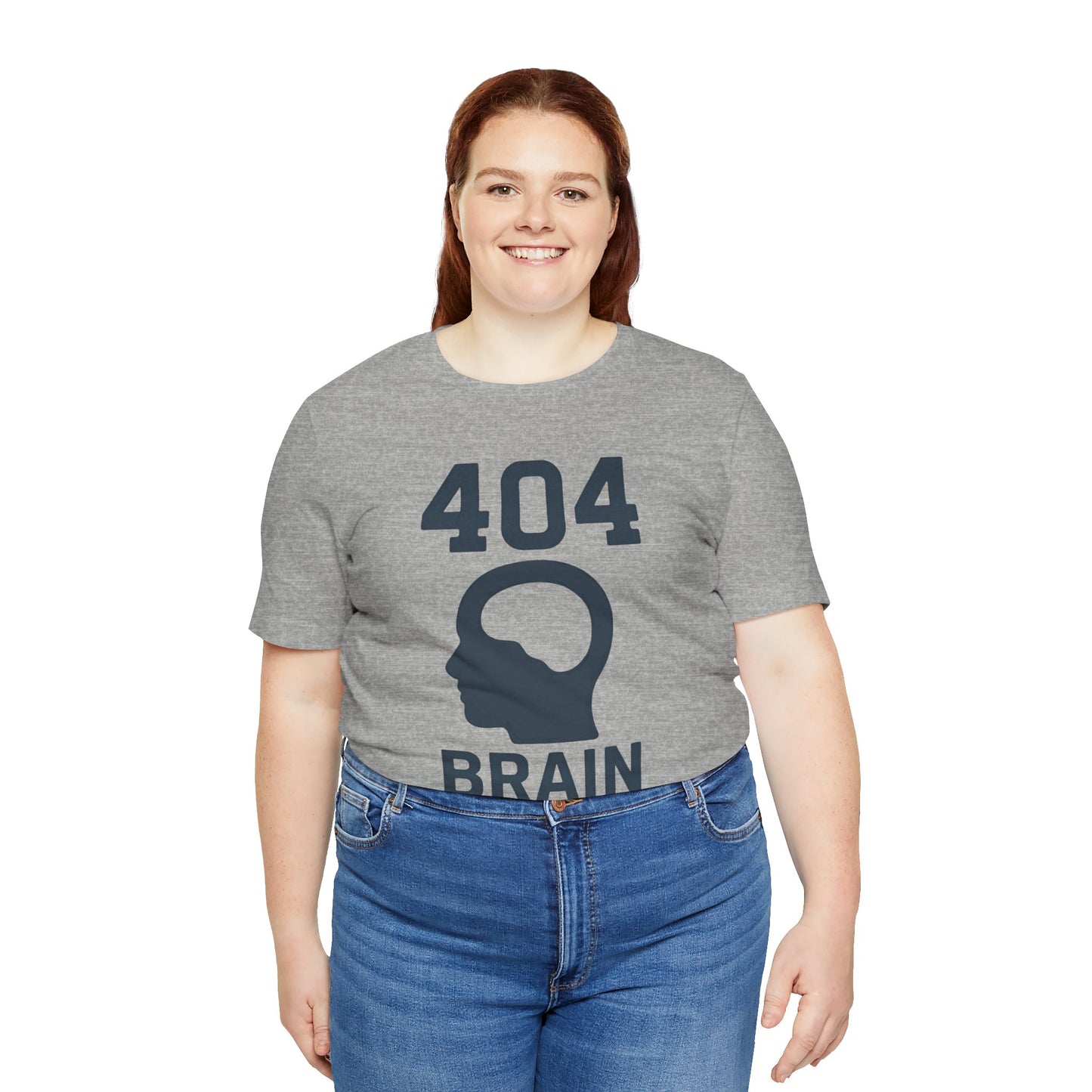 404 Brain Not Found T-Shirt – Techie Humor for Nerds & Geeks