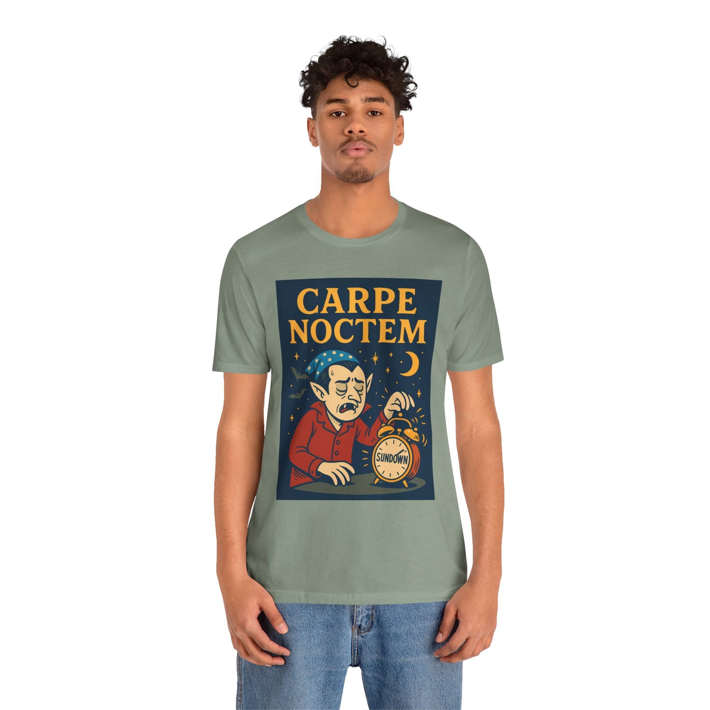 Carpe Noctem Vampire T-Shirt – Funny Halloween Tee for Night Owls