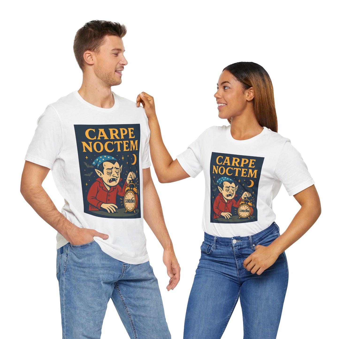 Carpe Noctem Vampire T-Shirt – Funny Halloween Tee for Night Owls