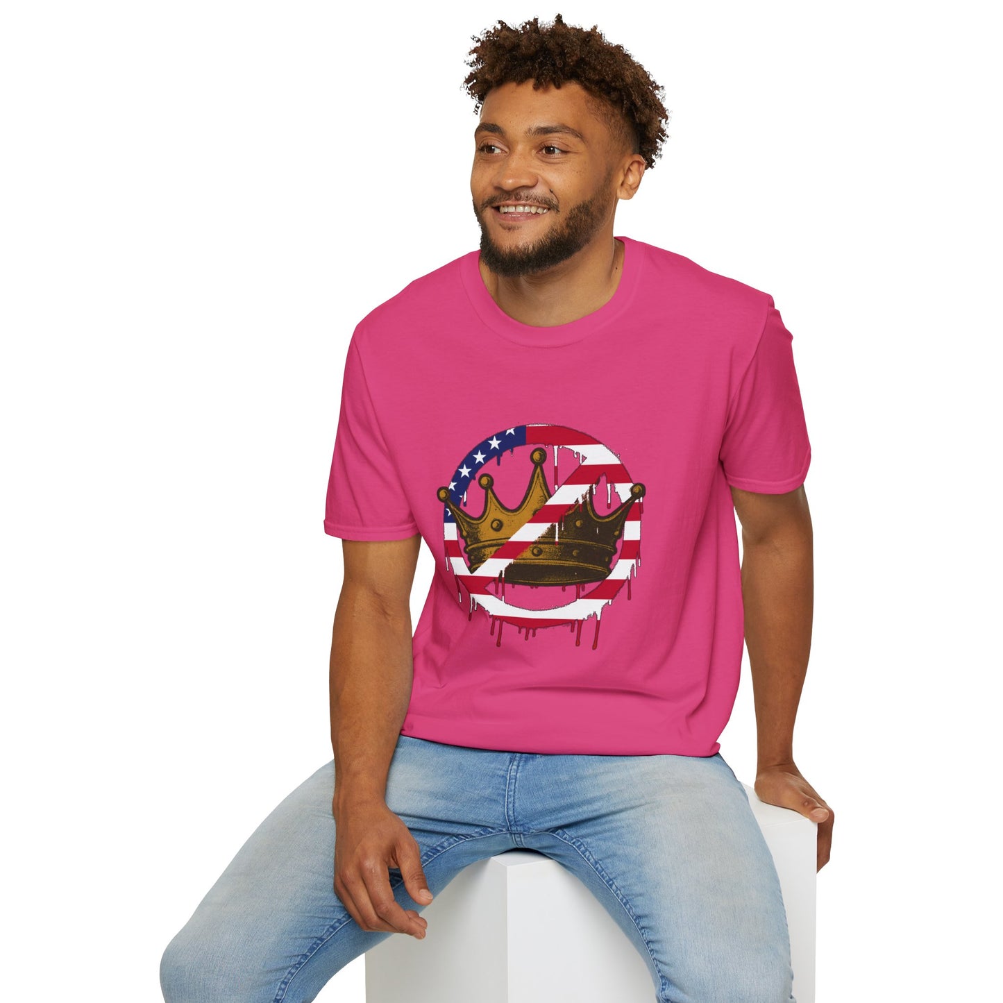 No Kings Protest T-Shirt – Anti-Authoritarian Democracy Graphic Tee