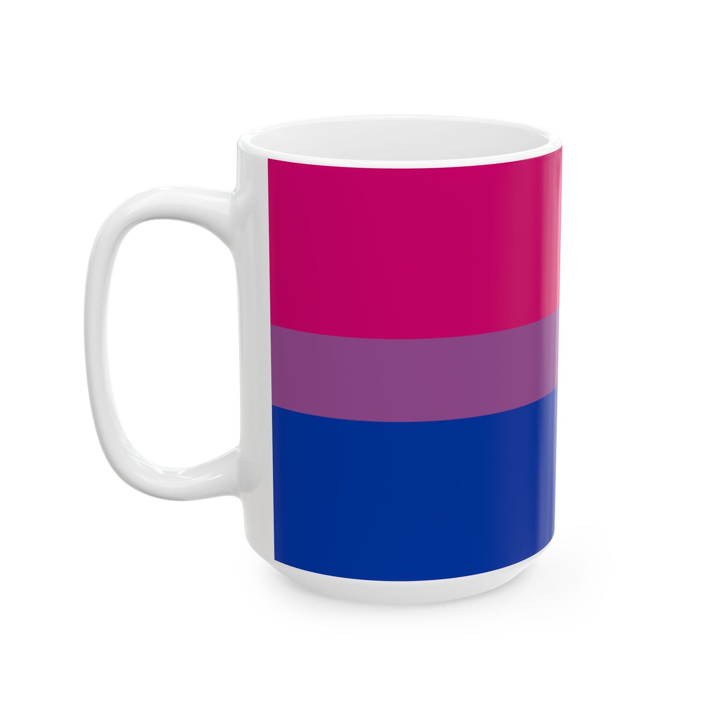 Bisexual Pride Flag Mug – Magenta, Lavender & Blue LGBTQ+ Ceramic Cup