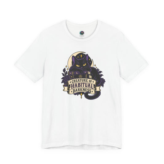 Creature of Habitual Darkness T-Shirt – Black Cat Goth Tee