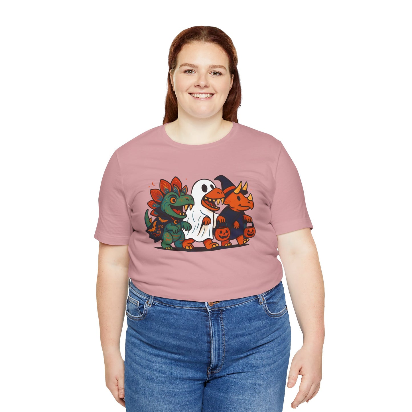 Halloween Dino Squad T-Shirt – Funny Trick-or-Treat Dinosaur Tee