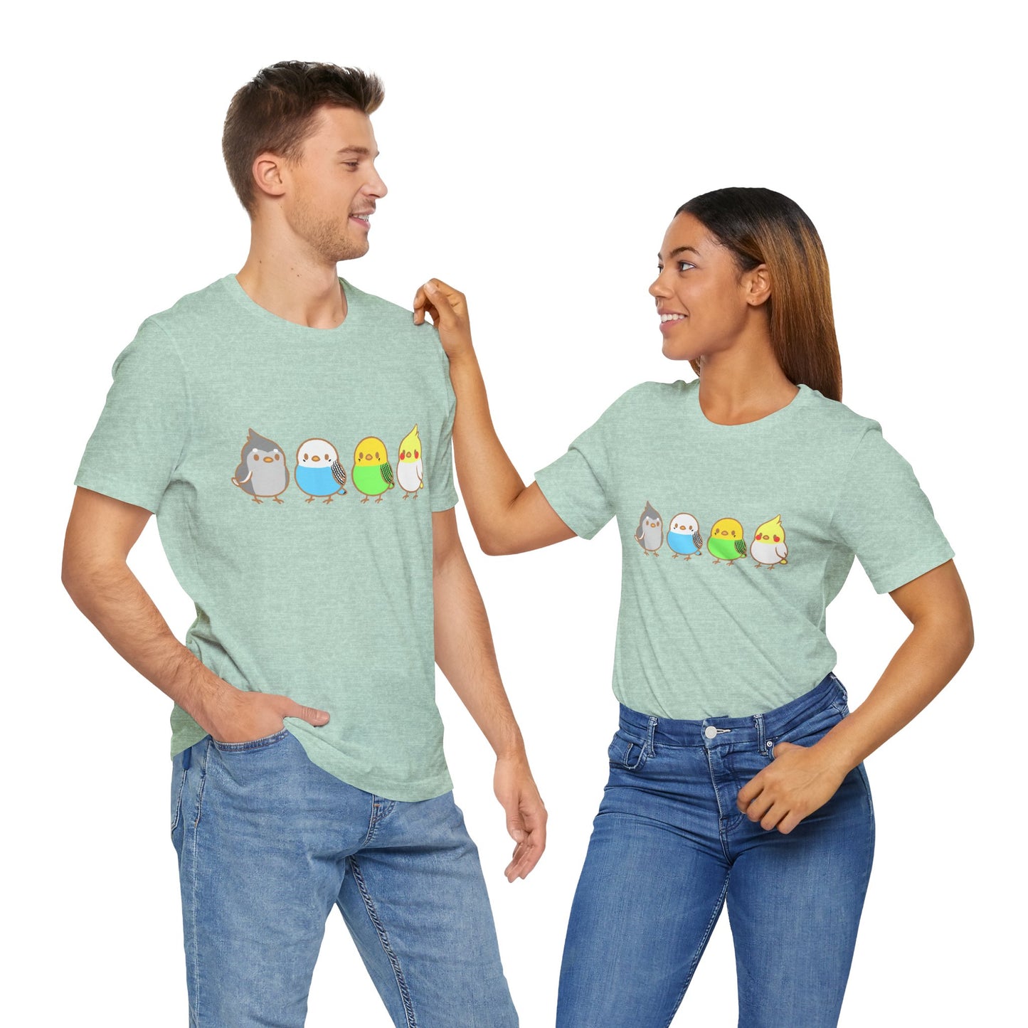 Chirpy Flock Bird T-Shirt – Cute Tee for Animal Lovers - WhimSpin - https://whimspin.com