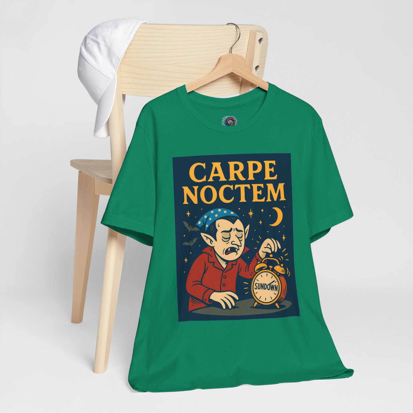 Carpe Noctem Vampire T-Shirt – Funny Halloween Tee for Night Owls
