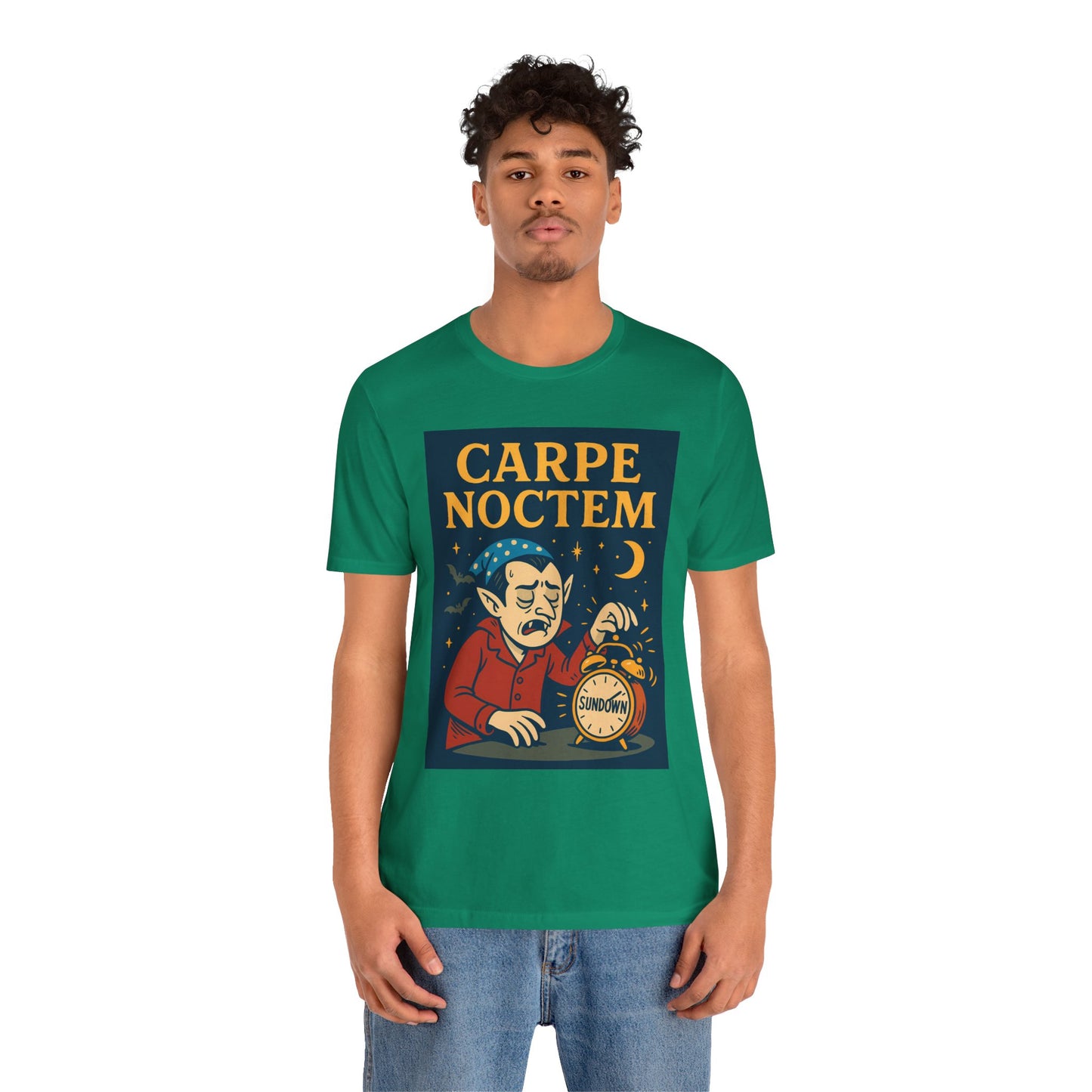 Carpe Noctem Vampire T-Shirt – Funny Halloween Tee for Night Owls