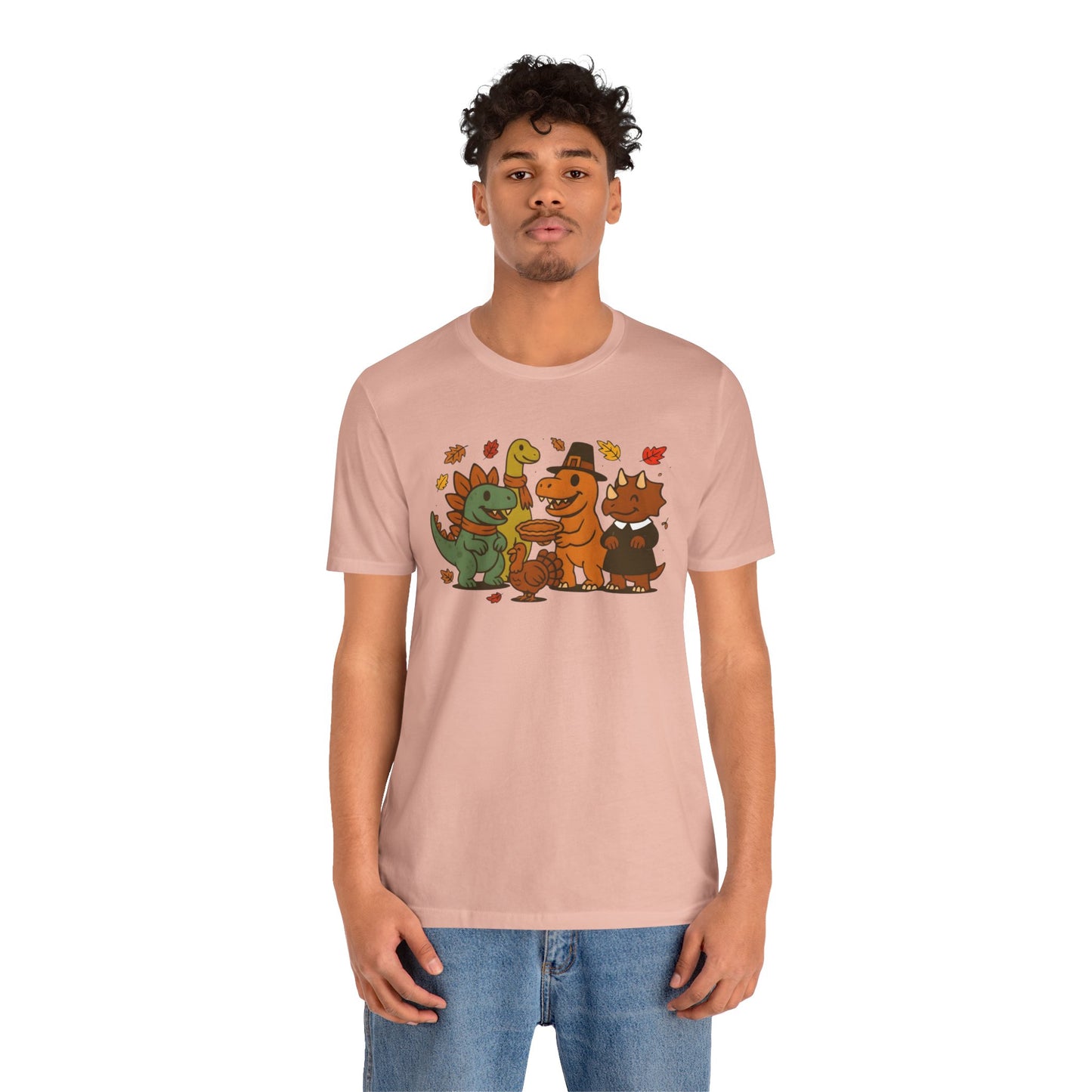 Thanksgiving Dinosaur T-Shirt – Funny Dino Thanksgiving Tee