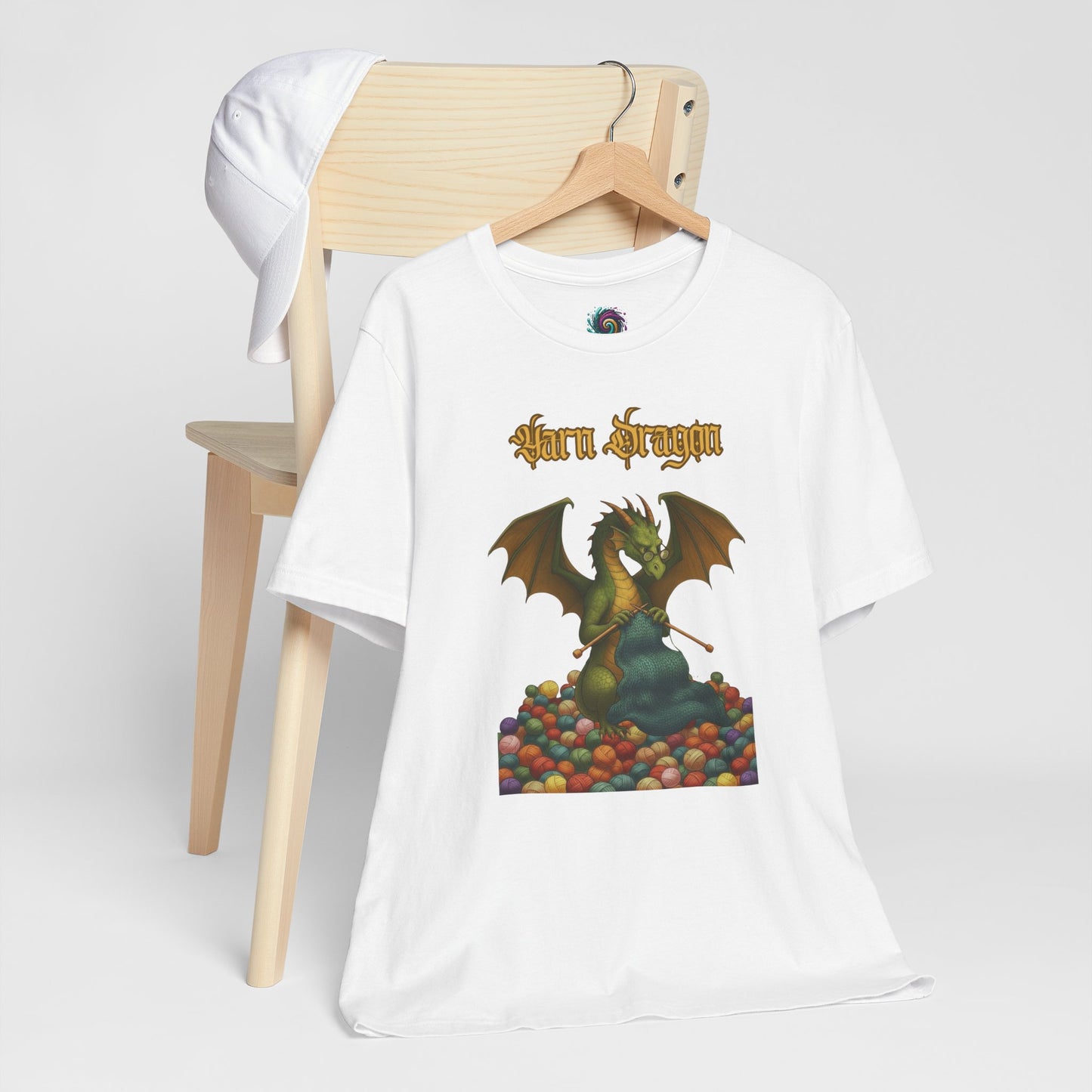 Yarn Dragon T-Shirt – Funny Knitting Dragon Shirt for Yarn Lovers