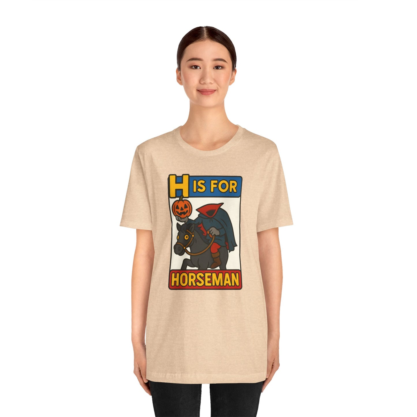 H Is for Horseman Shirt – Headless Horseman Halloween Tee