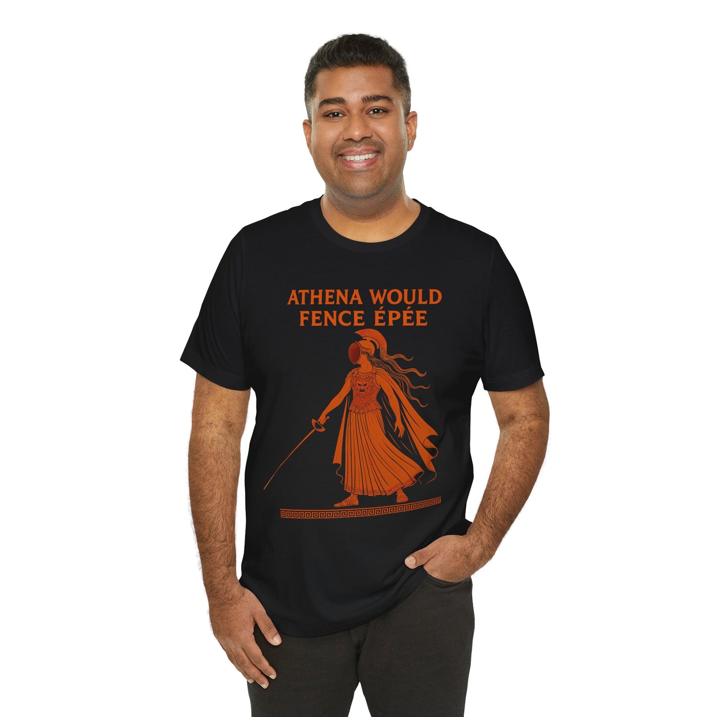 Athena Would Fence Épée Tee – Greek Mythology Fencing Shirt - WhimSpin - https://whimspin.com