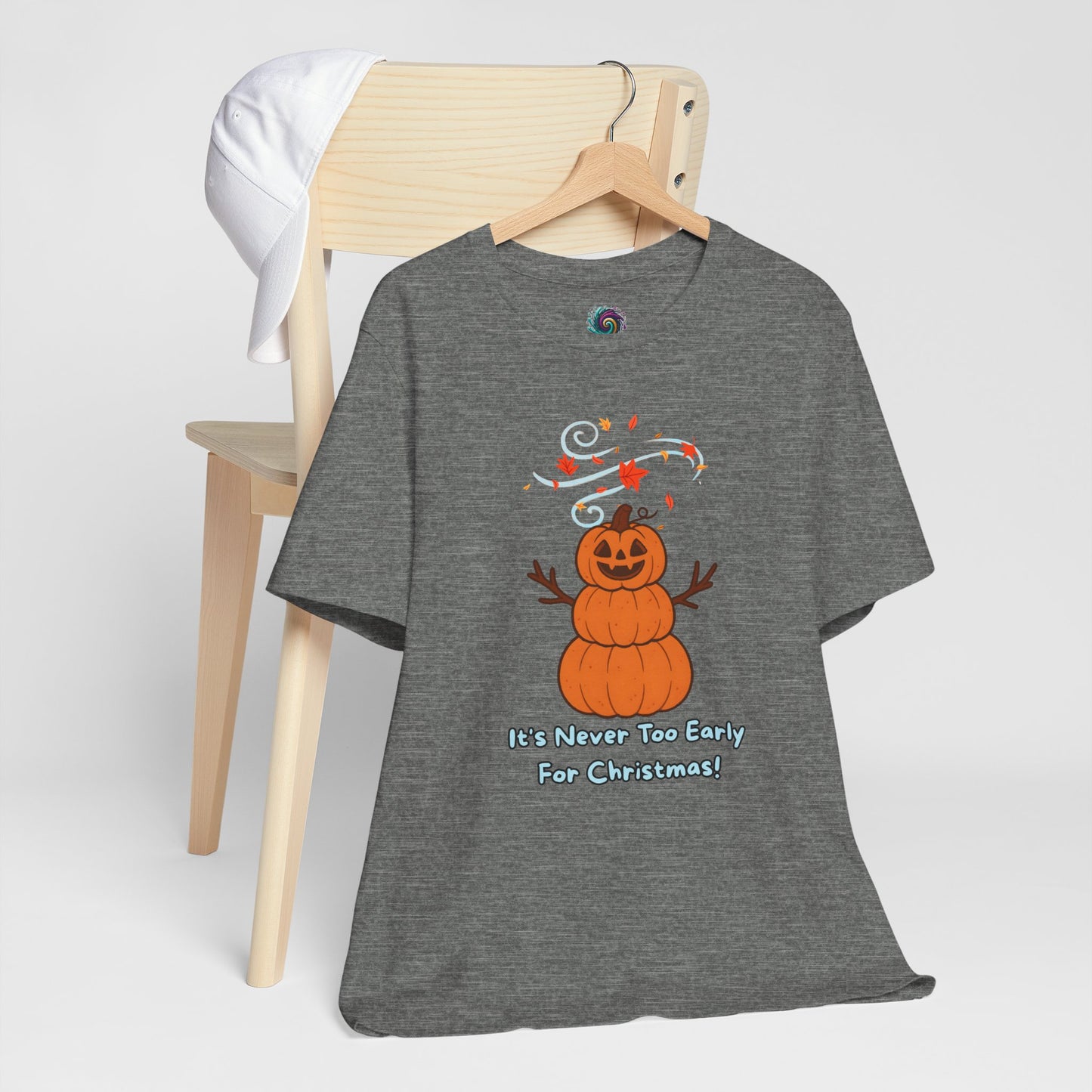Pumpkin Snowman Shirt – Funny Halloween Christmas Mashup Tee
