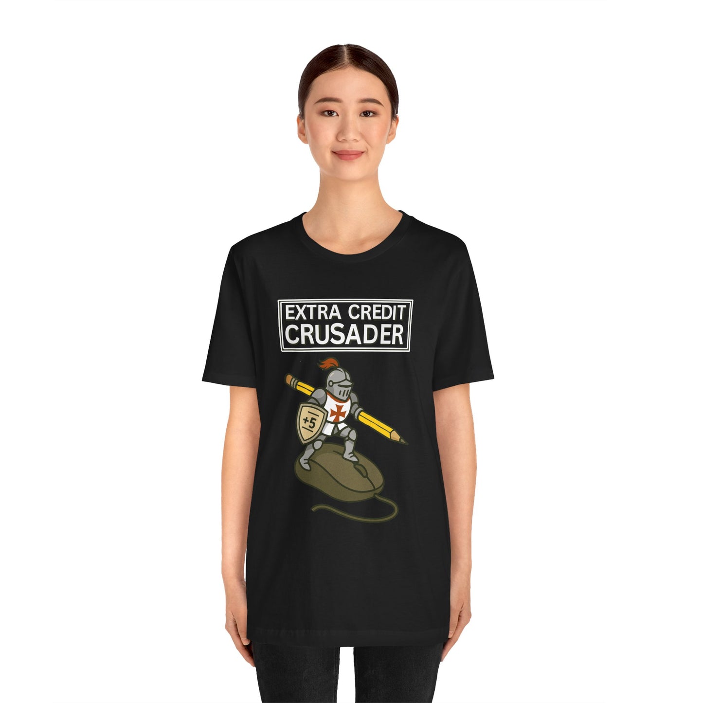 Extra Credit Crusader T-Shirt – Funny Back-to-School Teacher Tee