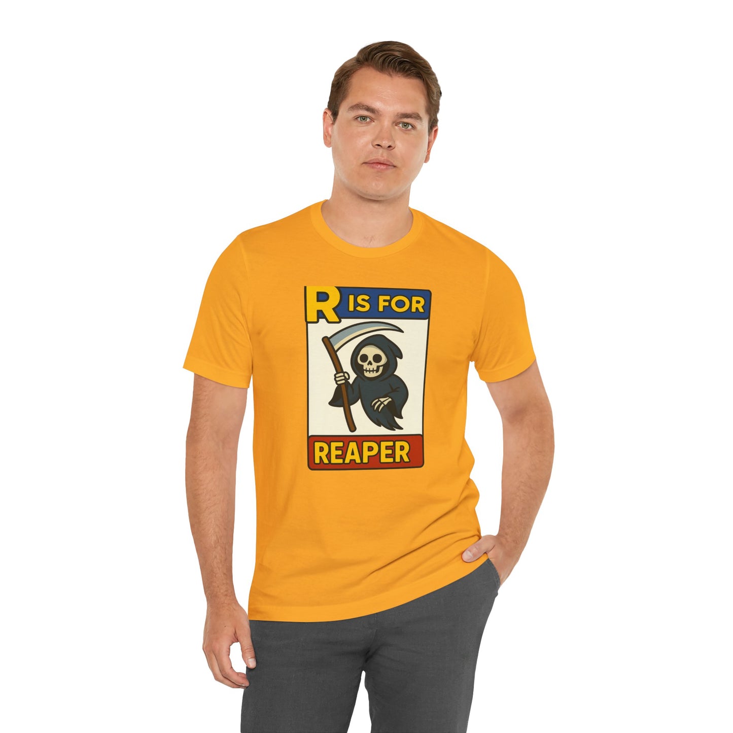 R Is for Reaper T-Shirt – Cute Grim Reaper Shirt from the Monster Alphabet Series
