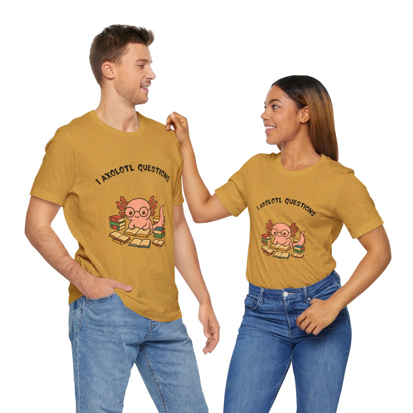 I Axolotl Questions T-Shirt – Funny Curious Axolotl Tee for Book Lovers