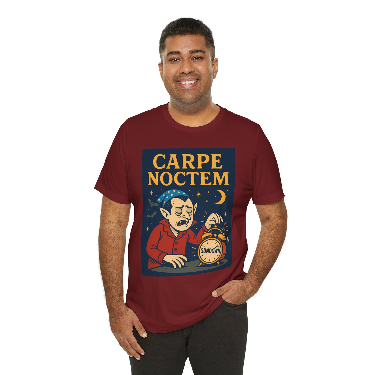 Carpe Noctem Vampire T-Shirt – Funny Halloween Tee for Night Owls