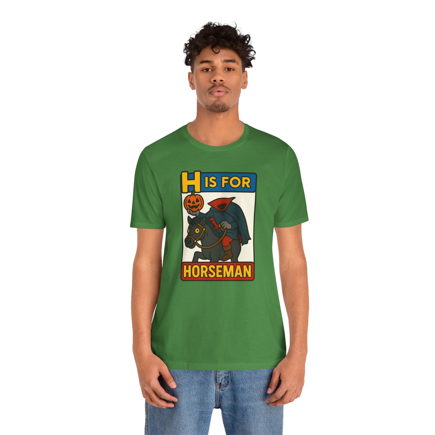 H Is for Horseman Shirt – Headless Horseman Halloween Tee